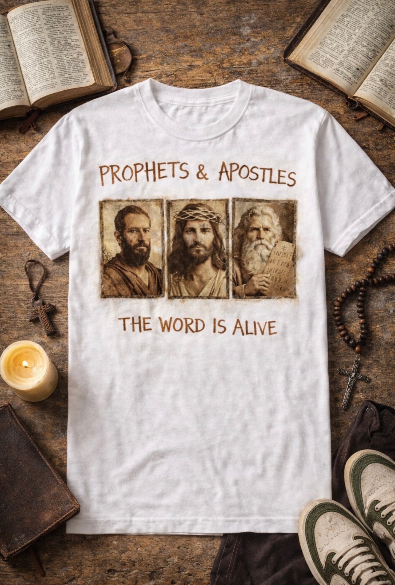 Prophets & Apostles Tee — The Word Is Alive
